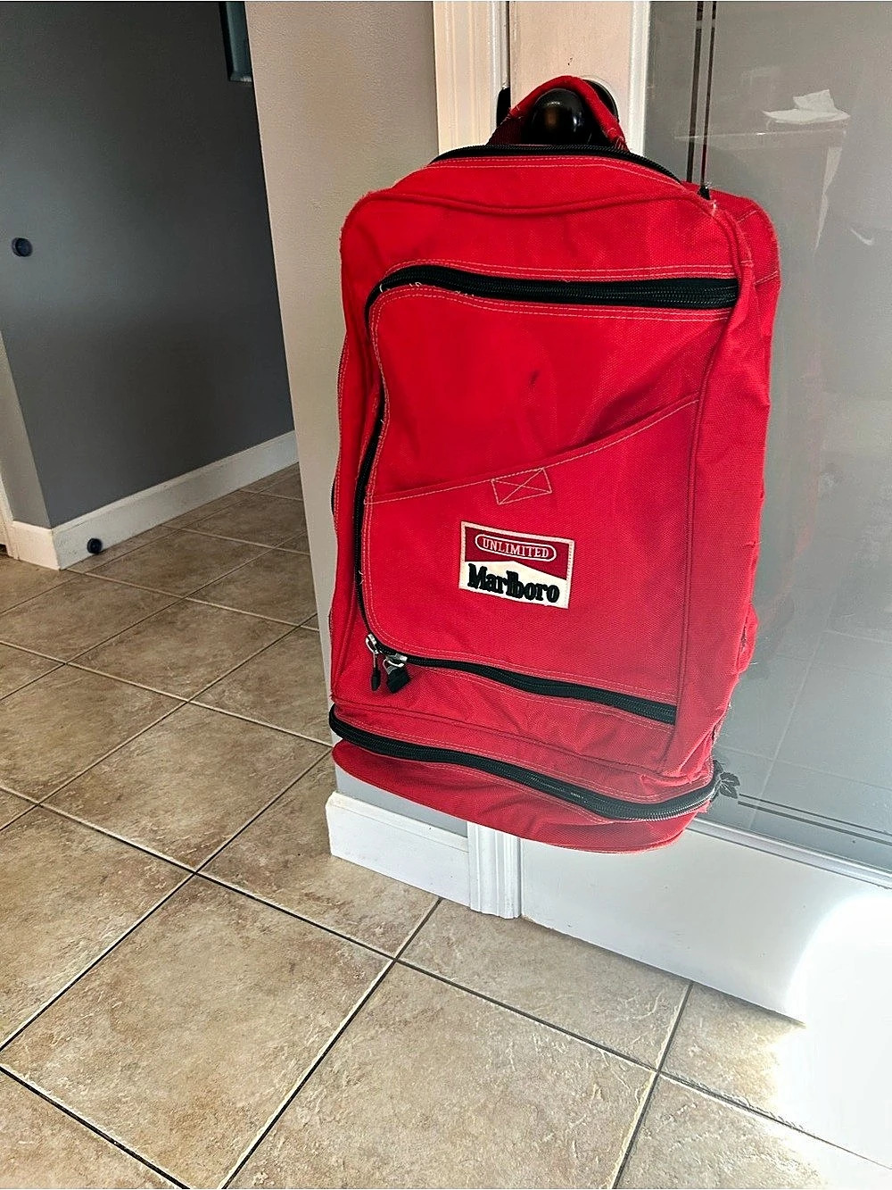 Marlboro Unlimited Red & Black Backpack Travel Bag